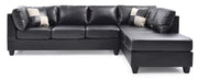 Glory Furniture Malone Gray Faux Leather Sectional