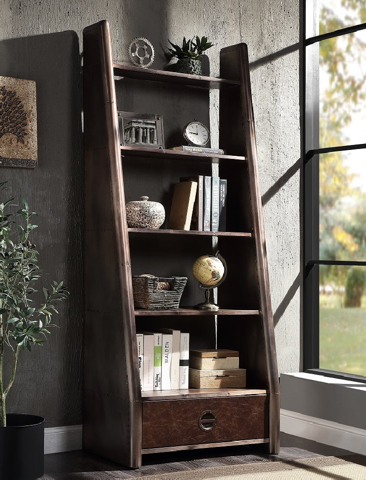 Acme Furniture Brancaster Bronze Morrocco Bookcase