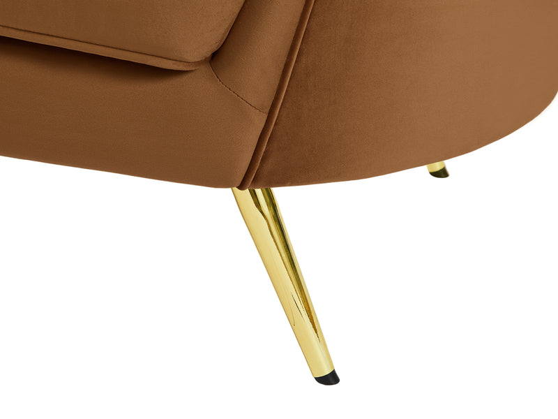 Meridian Furniture Margo Pink Velvet Loveseat