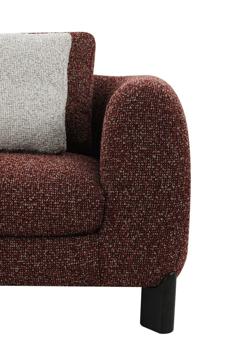 Acme Furniture Mardi Maroon Sofa with 3 Pillows