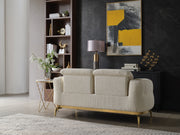 Galaxy Home Zoe Cream Loveseat