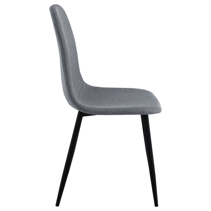 4 Coaster Furniture Dennison Grey Dining Side Chairs