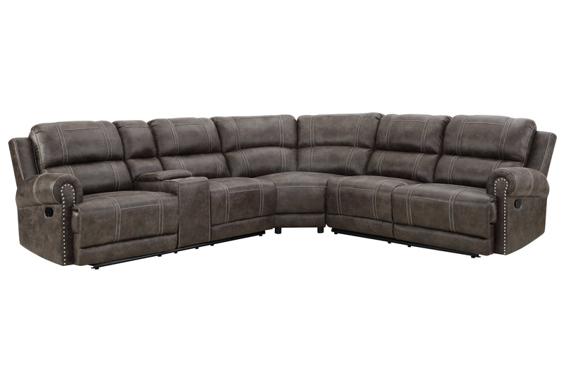 New Classic Furniture Terra Brown 3pc Console Sectional