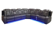 New Classic Furniture Orion Black Power Headrest Footrest Sectional