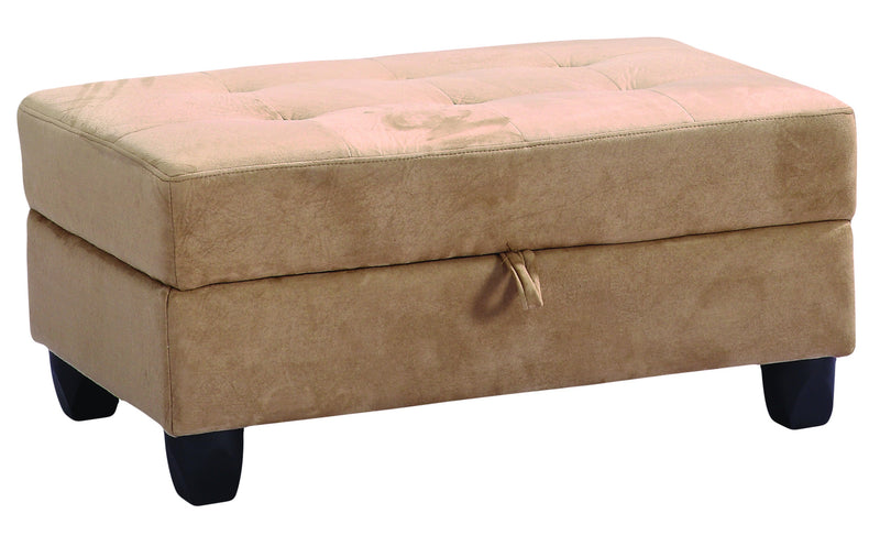 Glory Furniture Gallant Mocha Microsuede Ottoman