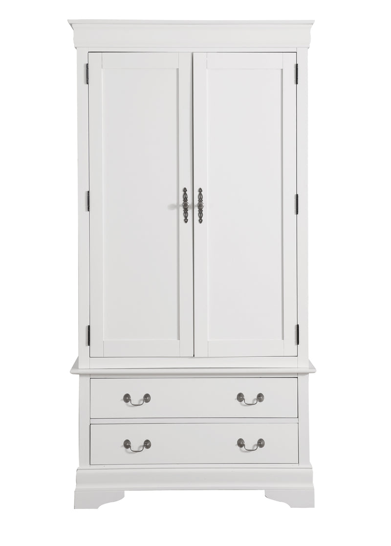 Glory Furniture Louis Phillipe Oak Armoire