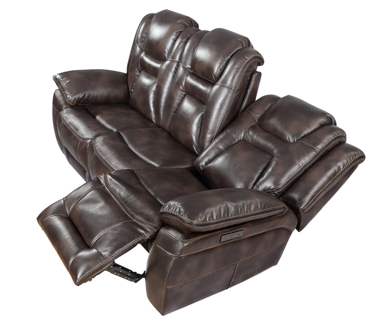 Steve Silver Oportuna Coffee Power Sofa with Drop Down