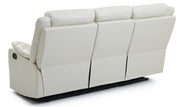 Glory Furniture Ward Pearl Faux Leather Double Reclining Sofa