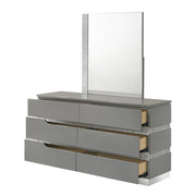 New Classic Furniture Paradox White Dresser And Mirror
