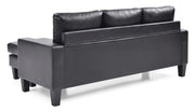 Glory Furniture Jenna Black Sofa Chaise