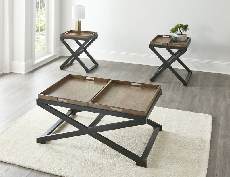 Steve Silver Topeka Brown Walnut End Table