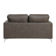 Home Elegance Cazon Brown Gray Love Seat