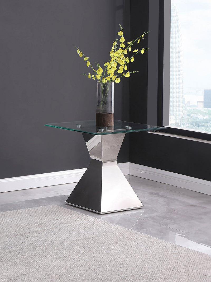Coaster Furniture Jenny Silver End Table