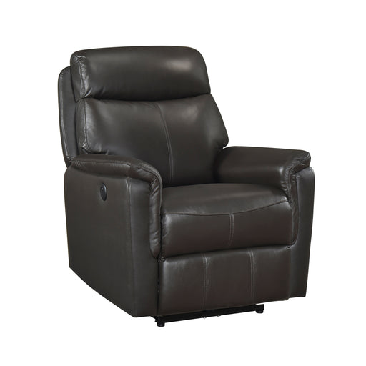 Home Elegance Leif Dark Brown Power Reclining Chair