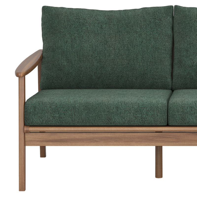 New Classic Furniture Ashton Brown Green Patio Sofa