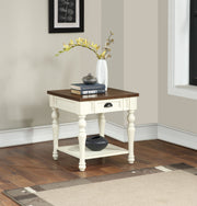 Steve Silver Joanna Ivory Mocha End Table