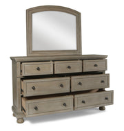 New Classic Furniture Allegra Gray Pewter Dresser And Mirror