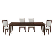 Home Elegance Claymont Beige Cherry 5pc Dining Room Set