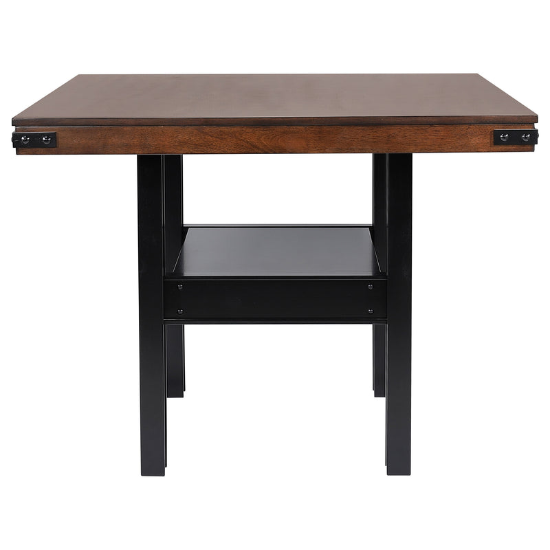 Coaster Furniture Patterson Mango Oak Black Brown Counter Height Table