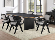 Steve Silver Magnolia Black 7pc Dining Set