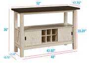 Crown Mark Maribelle Chalk Grey Server