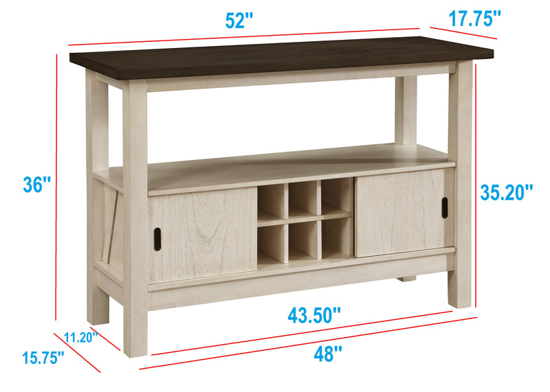 Crown Mark Maribelle Chalk Grey Server