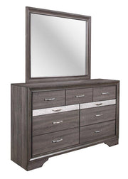 Global Furniture Seville Grey Dresser and Mirror