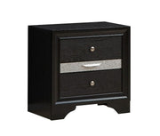 Glory Furniture Madrid Black Nightstand