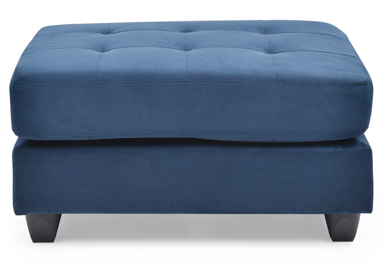 Glory Furniture Malone Navy Blue Ottoman