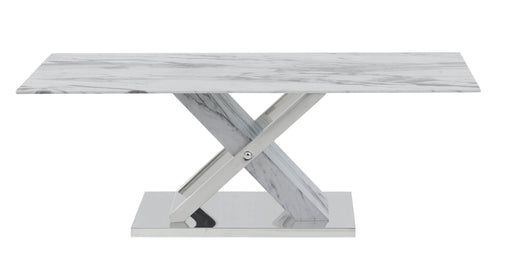 Global Furniture T1274 Light Grey Silver Coffee Table