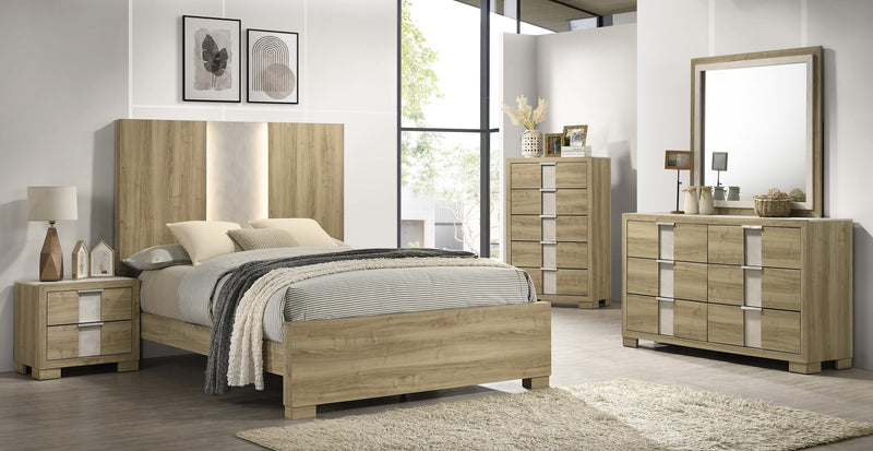 Crown Mark Rangley Driftwood Dresser and Mirror