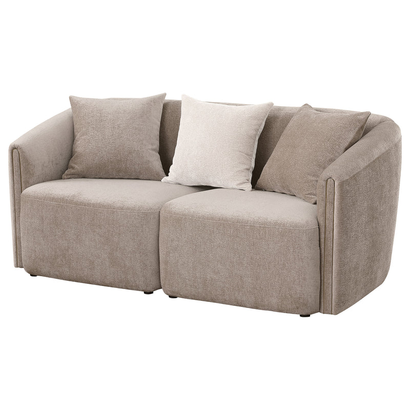 Coaster Furniture Townsend Latte Brown Loveseat