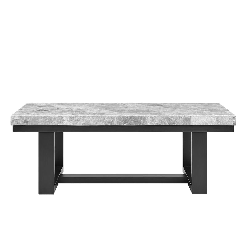 Steve Silver Lucca Gray Marble Top Cocktail Table