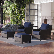 2 New Classic Furniture Skye Blue Patio Club Chairs