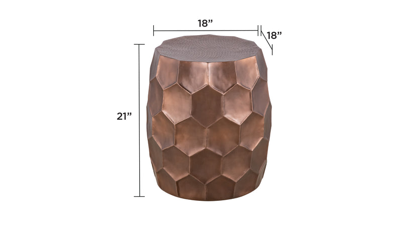 Galaxy Home 101 Gold End Table