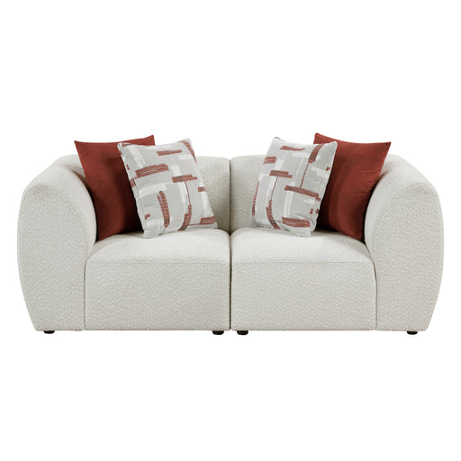 Home Elegance Franz Beige 2pc Living Room Set