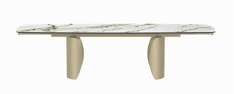 Acme Furniture Cora Golden Champagne Dining Table