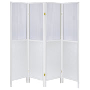 Coaster Furniture Mattison Natural 4 Panel Room Divider Folding Shoji Screen
