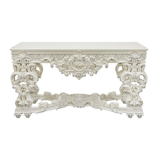 Acme Furniture Adara Antique White Sofa Table
