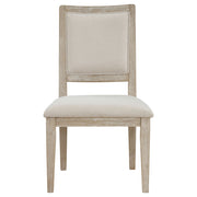 2 Coaster Furniture Trofello White Washed Brown Dining Side Chair