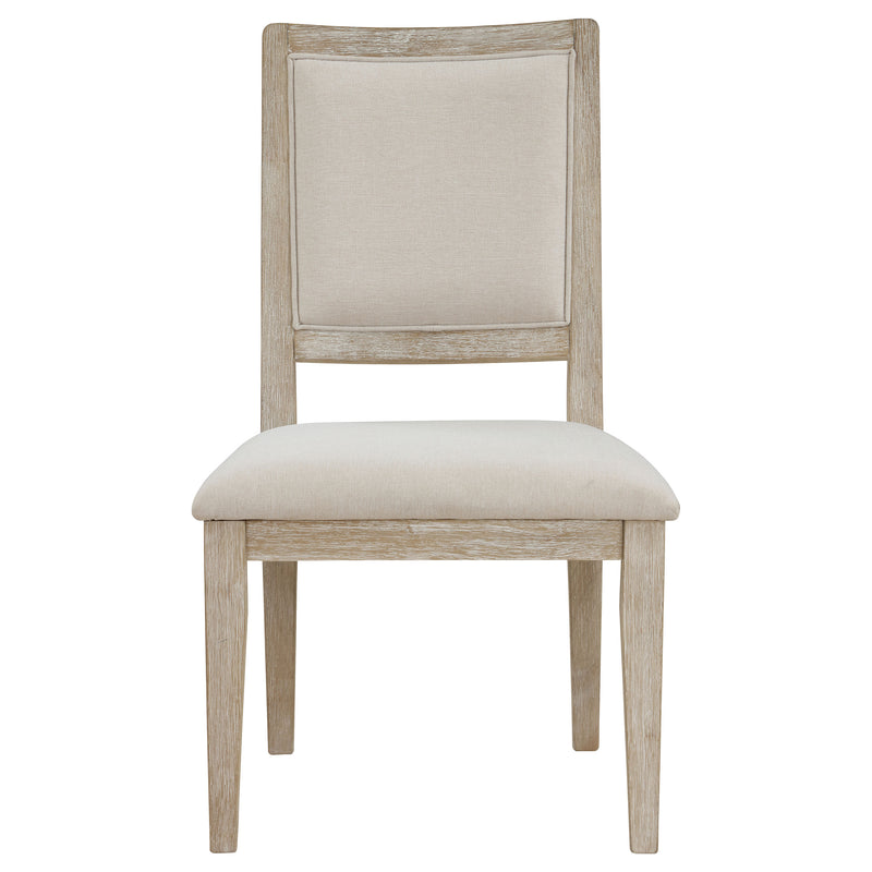 2 Coaster Furniture Trofello White Washed Brown Dining Side Chair