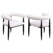2 Coaster Furniture Dunmore Cream White Dining Arm Chairs