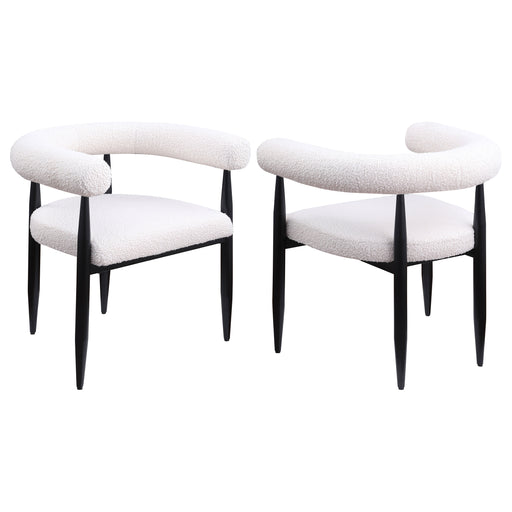 2 Coaster Furniture Dunmore Cream White Dining Arm Chairs