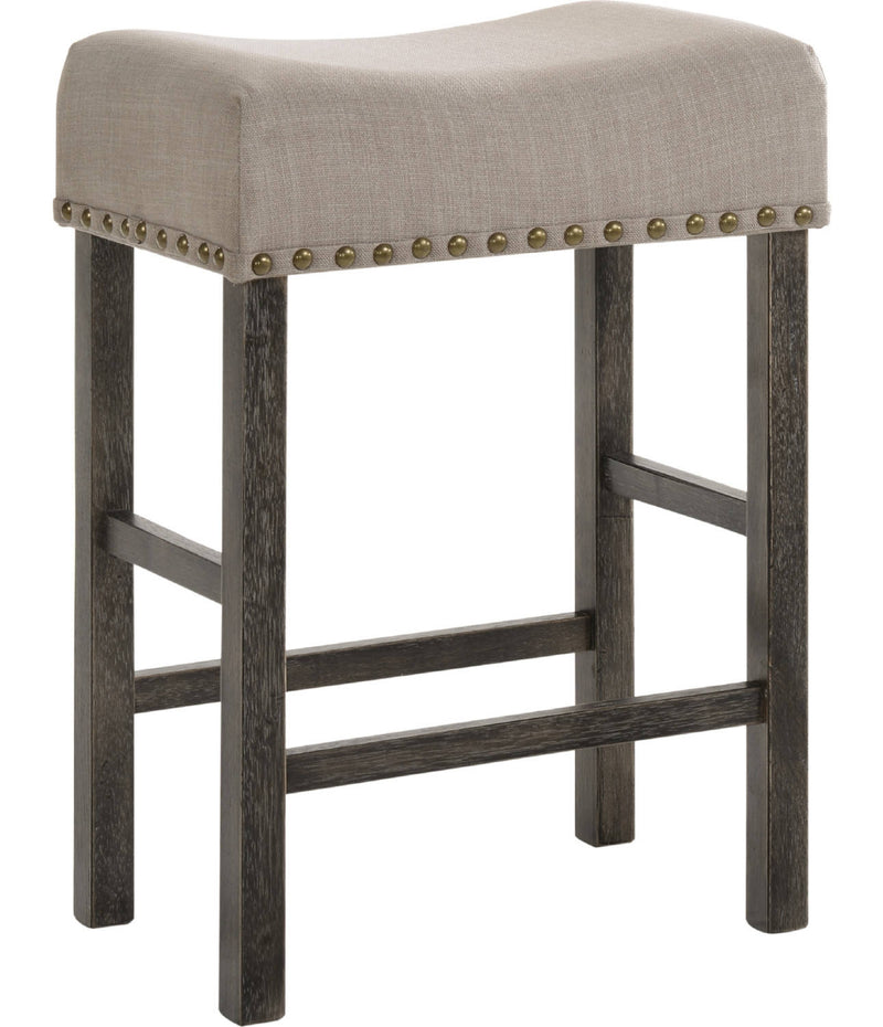 Acme Furniture Martha II Tan Weathered Gray 7pc Counter Height Set