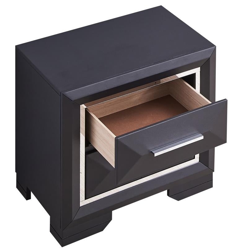 Glory Furniture Liverpool Black Nightstand