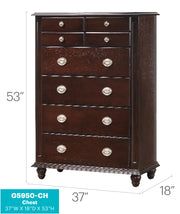 Glory Furniture Summit Cappuccino Chest
