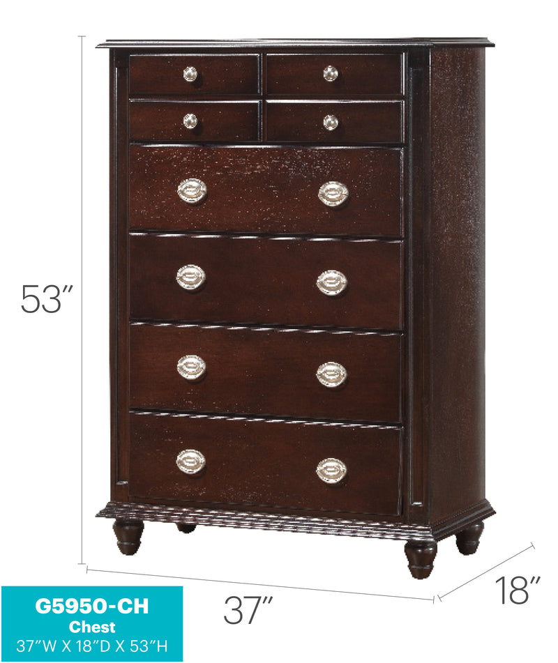 Glory Furniture Summit Cappuccino Chest