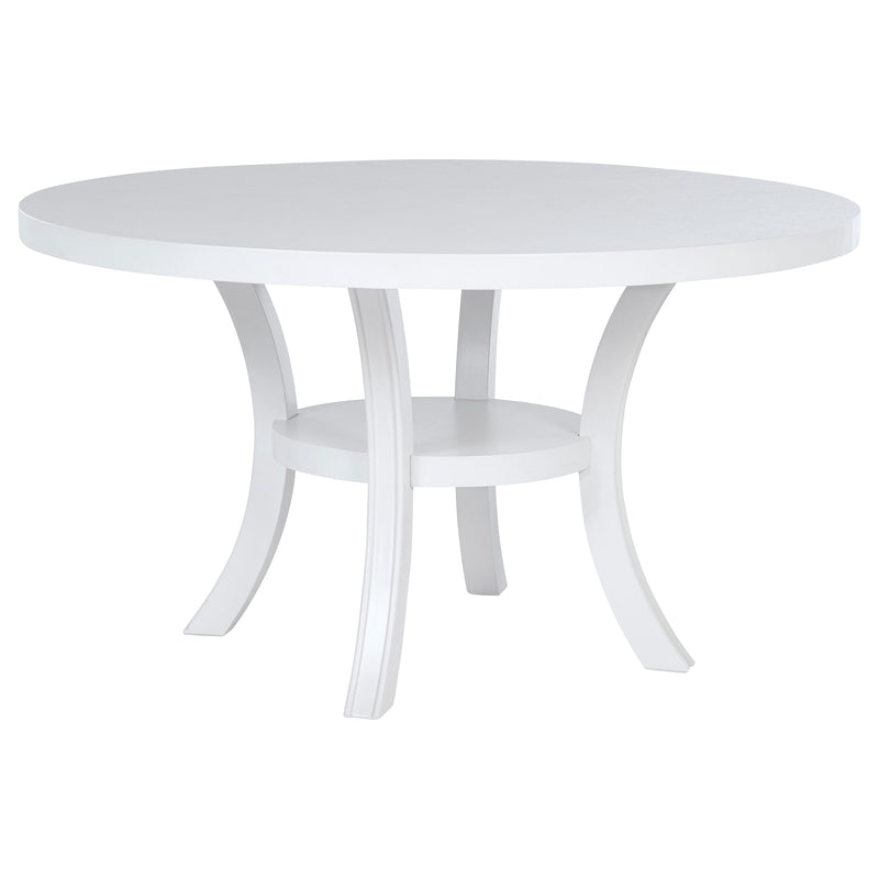 Coaster Furniture Judd Pearl White Round Dining Table
