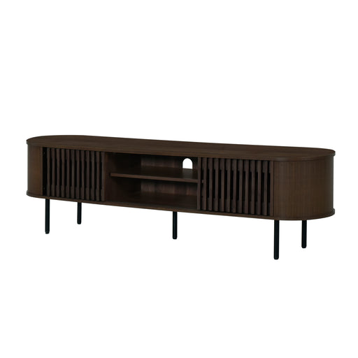 New Classic Furniture Brax Walnut 70 Inch TV Console