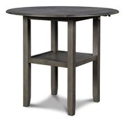 New Classic Furniture Gia Gray 42 Inch Drop Leaf 3pc Counter Height Set